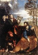 DOSSI, Dosso Sts John and Bartholomew with Donors ds china oil painting reproduction